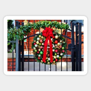 Wreath On The Gate Sticker